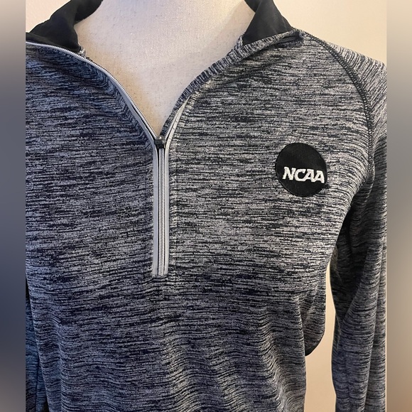 NCAA Dri Quarter Zip Pullover Athletic Shirt Womens Small Heather Gray - Picture 2 of 6
